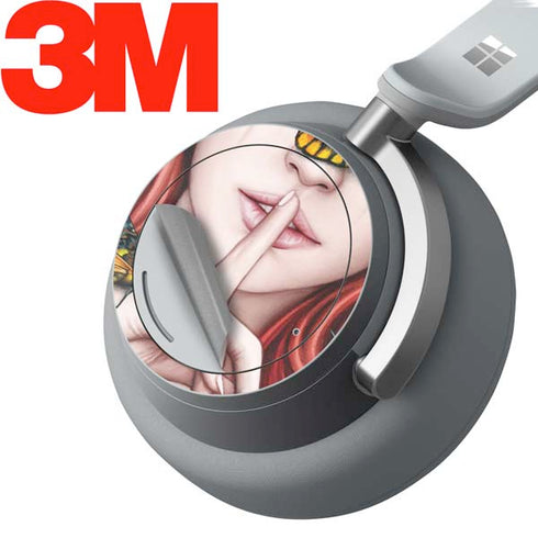 Gothic Woman and Death Moth Butterflies by Sarah Richter Surface Headphones Skin