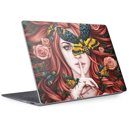 Gothic Woman and Death Moth Butterflies by Sarah Richter Surface Laptop 2 Skin