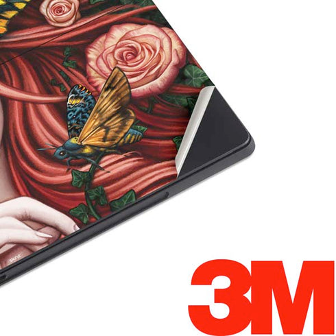 Gothic Woman and Death Moth Butterflies by Sarah Richter Surface Pro 6 Skin