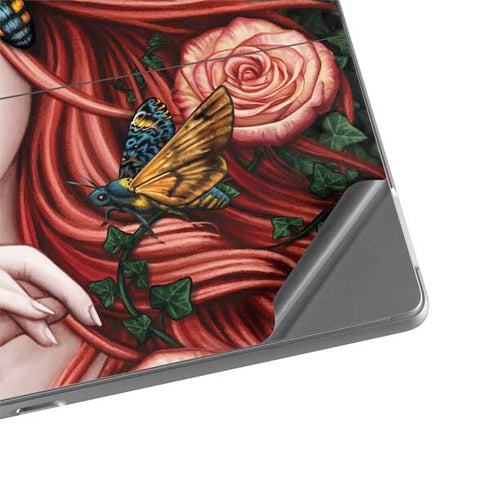 Gothic Woman and Death Moth Butterflies by Sarah Richter Surface Pro 8 Skin