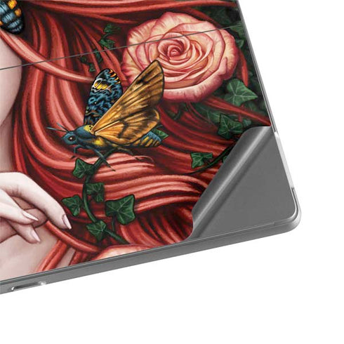 Gothic Woman and Death Moth Butterflies by Sarah Richter Surface Pro 9 Skin