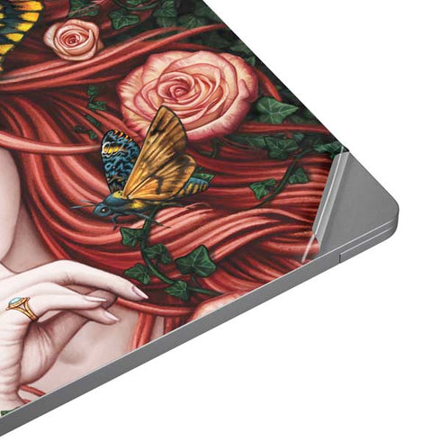 Gothic Woman and Death Moth Butterflies by Sarah Richter Universal Laptop 16in (13 x 9.4in) Skin