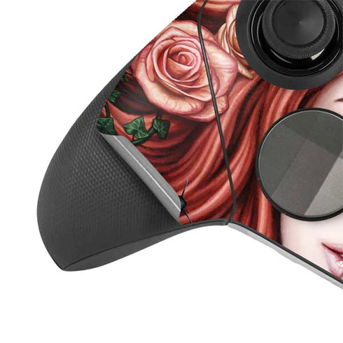 Gothic Woman and Death Moth Butterflies by Sarah Richter Xbox Elite Wireless Controller Series 2 Skin