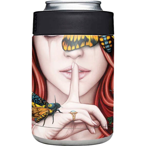 Gothic Woman and Death Moth Butterflies by Sarah Richter Yeti Colster Can Insulator Skin