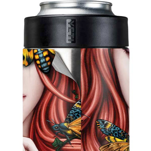 Gothic Woman and Death Moth Butterflies by Sarah Richter Yeti Colster Can Insulator Skin