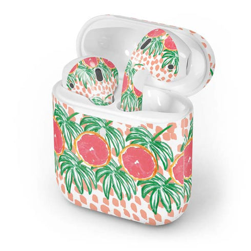 Bouffants and Broken Hearts Graphic Grapefruit Apple AirPods 2 Skin
