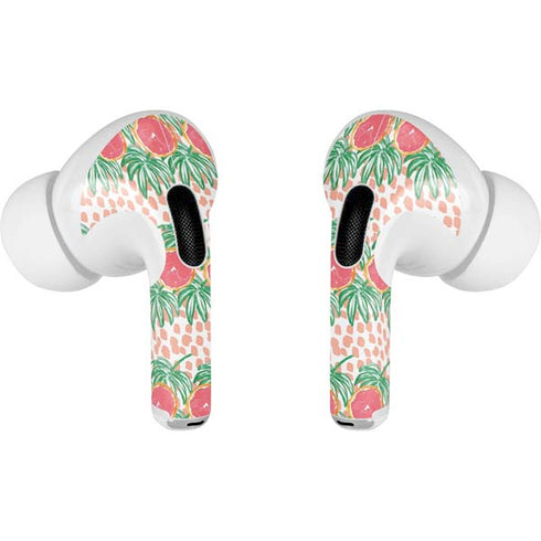 Bouffants and Broken Hearts Graphic Grapefruit Apple AirPods Pro Skin