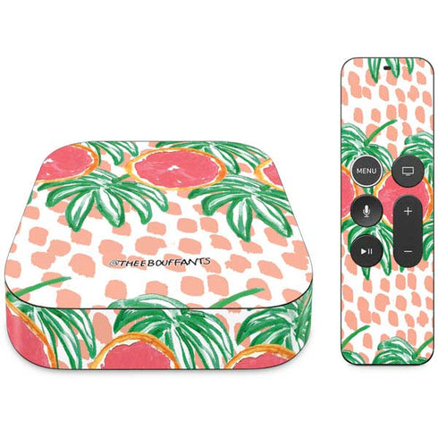 Bouffants and Broken Hearts Graphic Grapefruit Apple TV Skin