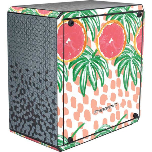 Bouffants and Broken Hearts Graphic Grapefruit Cooler Master MasterBox Q300L Mini Tower Skin