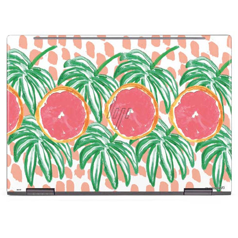 Bouffants and Broken Hearts Graphic Grapefruit HP Envy Skin