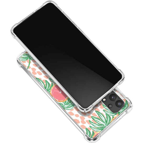 Bouffants and Broken Hearts Graphic Grapefruit Galaxy A32 5G Clear Case