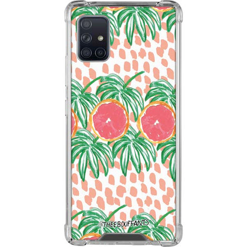 Bouffants and Broken Hearts Graphic Grapefruit Galaxy A51 5G Clear Case