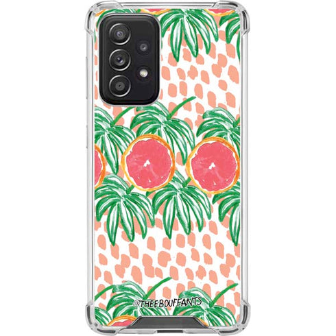 Bouffants and Broken Hearts Graphic Grapefruit Galaxy A52 5G Clear Case