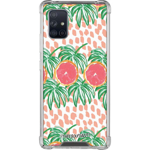 Bouffants and Broken Hearts Graphic Grapefruit Galaxy A71 5G Clear Case
