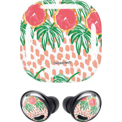 Bouffants and Broken Hearts Graphic Grapefruit Galaxy Buds Pro Skin
