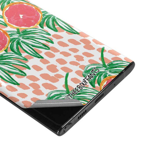 Bouffants and Broken Hearts Graphic Grapefruit Galaxy Note 10 Plus Skin