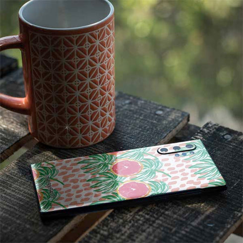 Bouffants and Broken Hearts Graphic Grapefruit Galaxy Note 10 Plus Skin