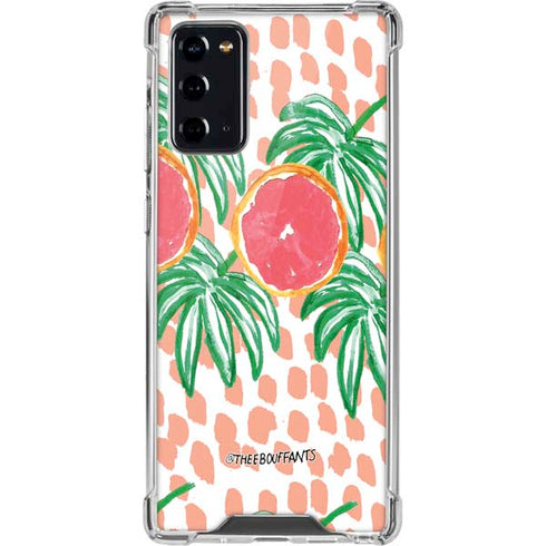 Bouffants and Broken Hearts Graphic Grapefruit Galaxy Note20 5G Clear Case