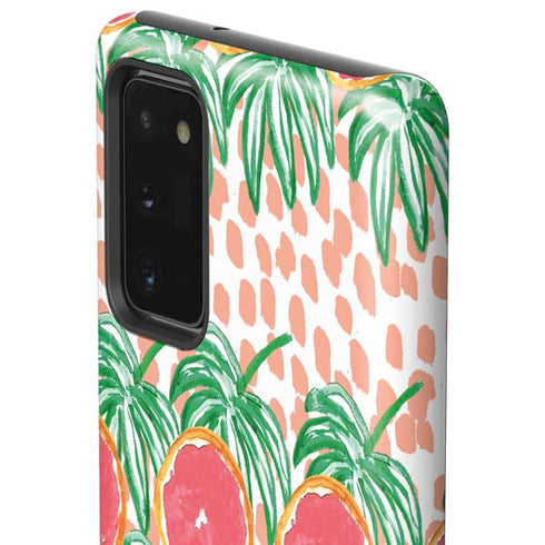 Bouffants and Broken Hearts Graphic Grapefruit Galaxy Note20 5G Pro Case