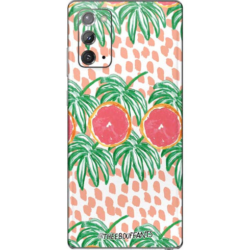 Bouffants and Broken Hearts Graphic Grapefruit Galaxy Note20 5G Skin