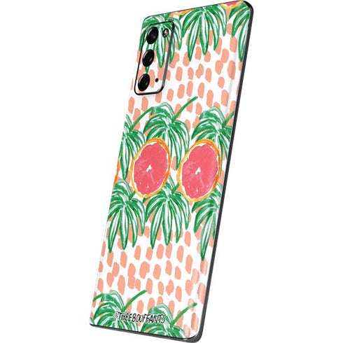 Bouffants and Broken Hearts Graphic Grapefruit Galaxy Note20 5G Skin