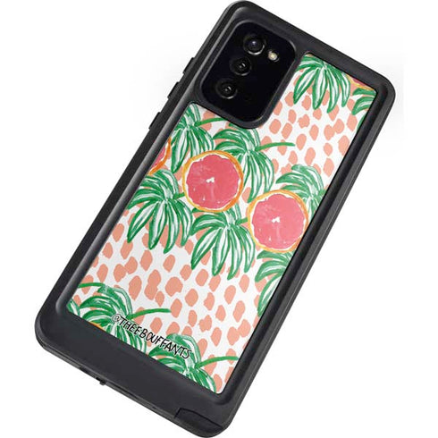 Bouffants and Broken Hearts Graphic Grapefruit Galaxy Note20 5G Waterproof Case