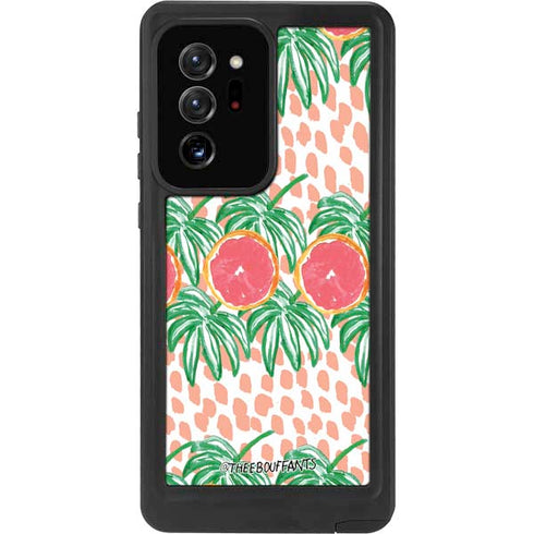 Bouffants and Broken Hearts Graphic Grapefruit Galaxy Note20 Ultra 5G Waterproof Case