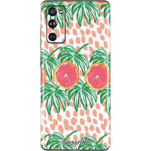 Bouffants and Broken Hearts Graphic Grapefruit Galaxy S20 Fan Edition Skin