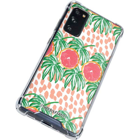 Bouffants and Broken Hearts Graphic Grapefruit Galaxy S20 FE Clear Case