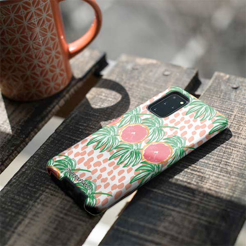 Bouffants and Broken Hearts Graphic Grapefruit Galaxy S20 Plus Pro Case