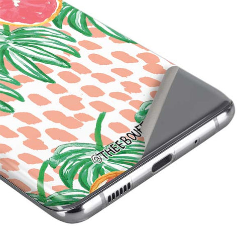Bouffants and Broken Hearts Graphic Grapefruit Galaxy S20 Plus Skin