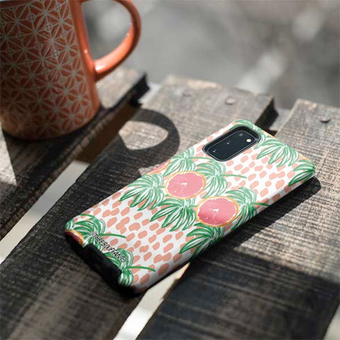 Bouffants and Broken Hearts Graphic Grapefruit Galaxy S20 Pro Case