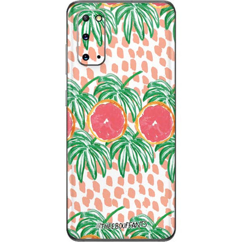 Bouffants and Broken Hearts Graphic Grapefruit Galaxy S20 Skin