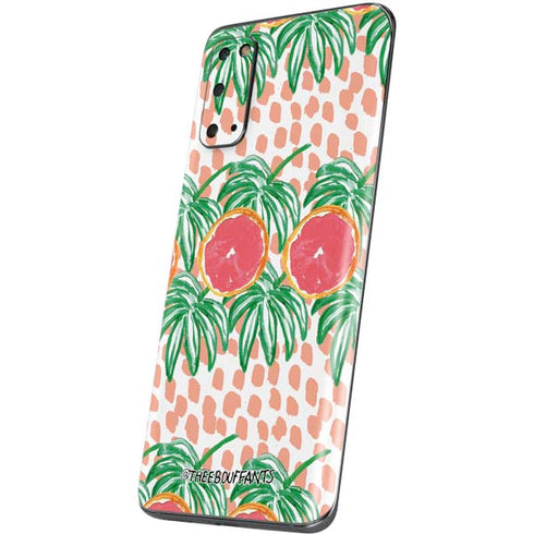 Bouffants and Broken Hearts Graphic Grapefruit Galaxy S20 Skin