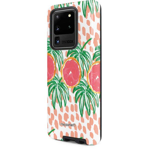Bouffants and Broken Hearts Graphic Grapefruit Galaxy S20 Ultra 5G Pro Case