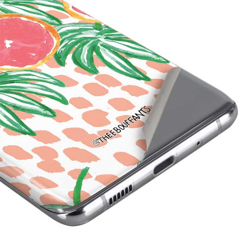 Bouffants and Broken Hearts Graphic Grapefruit Galaxy S20 Ultra 5G Skin