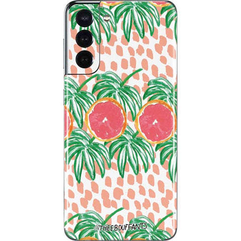 Bouffants and Broken Hearts Graphic Grapefruit Galaxy S21 5G Skin