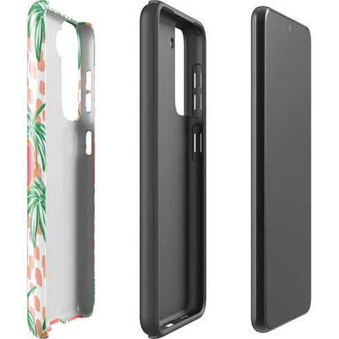 Bouffants and Broken Hearts Graphic Grapefruit Galaxy S21 Plus 5G Pro Case