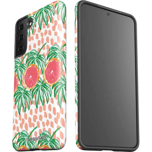 Bouffants and Broken Hearts Graphic Grapefruit Galaxy S21 Plus 5G Pro Case