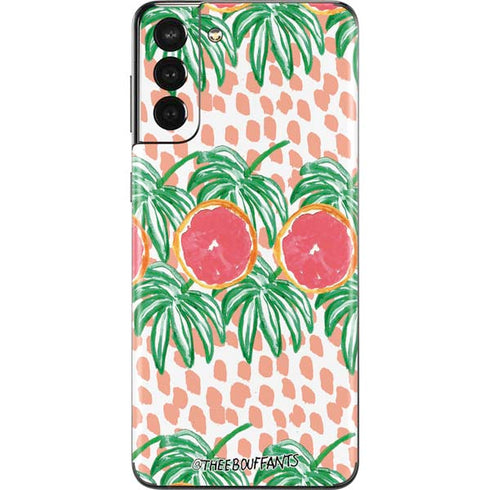 Bouffants and Broken Hearts Graphic Grapefruit Galaxy S21 Plus 5G Skin