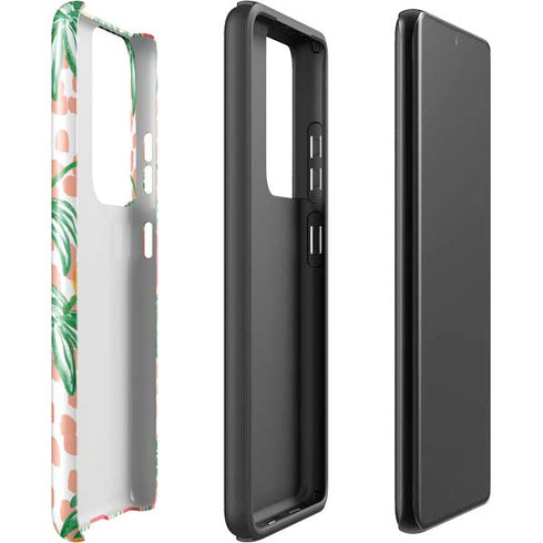 Bouffants and Broken Hearts Graphic Grapefruit Galaxy S21 Ultra 5G Pro Case