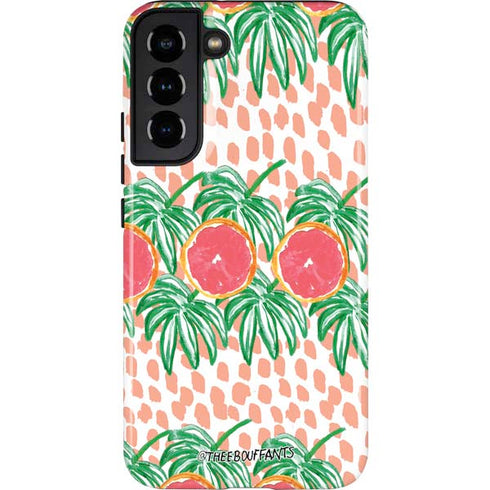 Bouffants and Broken Hearts Graphic Grapefruit Galaxy S22 Plus Pro Case