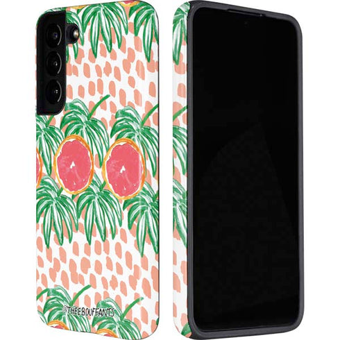 Bouffants and Broken Hearts Graphic Grapefruit Galaxy S22 Pro Case