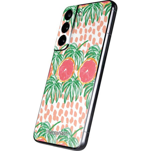 Bouffants and Broken Hearts Graphic Grapefruit Galaxy S22 Skin