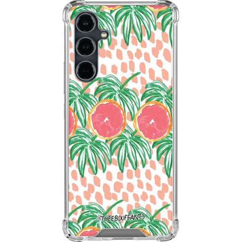 Bouffants and Broken Hearts Graphic Grapefruit Galaxy S23 FE Clear Case