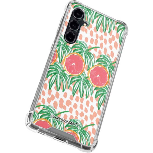 Bouffants and Broken Hearts Graphic Grapefruit Galaxy S23 FE Clear Case
