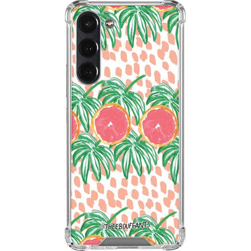 Bouffants and Broken Hearts Graphic Grapefruit Galaxy S23 Plus Clear Case