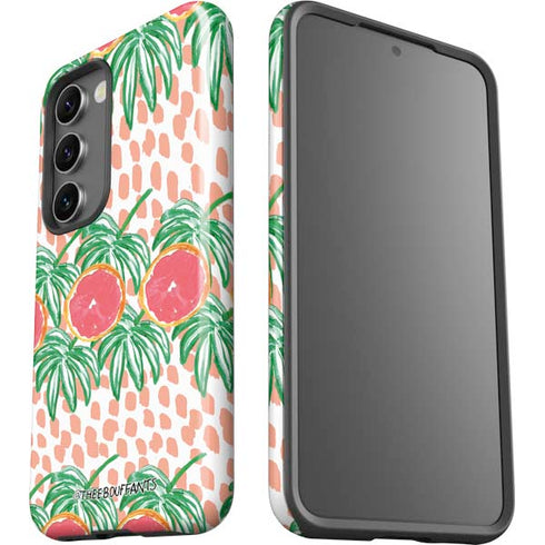 Bouffants and Broken Hearts Graphic Grapefruit Galaxy S23 Plus Pro Case