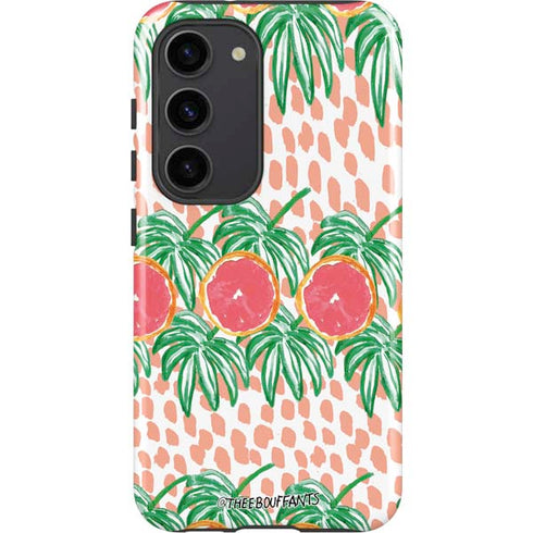 Bouffants and Broken Hearts Graphic Grapefruit Galaxy S23 Pro Case
