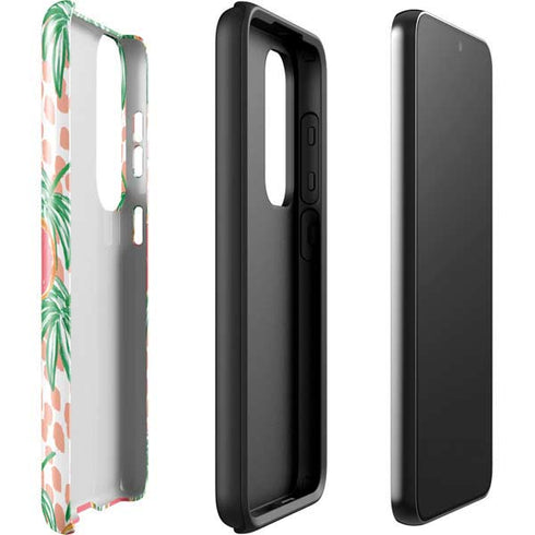Bouffants and Broken Hearts Graphic Grapefruit Galaxy S23 Pro Case